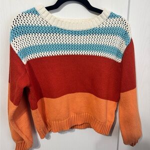 American Eagle Outfitters colorblock knit sweater